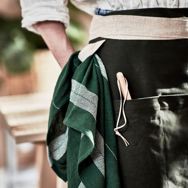 Полотенце, темно-зеленый/белый ручная работа 50x70 см IKEA БОТАНИСК 204.669.22 - схема-чертеж с размерами