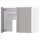 METOD Навесной шкаф д/вытяжки/полка/дверь - белый/Lerhyttan светло-серый 80x60 см