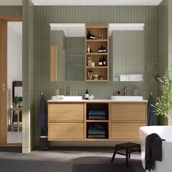 ÄNGSJÖN ЭНГШЁН / BACKSJÖN БАККШЁН Шкаф п-раковину/раковины/смесители - фото 2