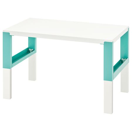 Письменный стол, белый, бирюзовый, 96x58 см IKEA PÅHL ПОЛЬ 894.374.75