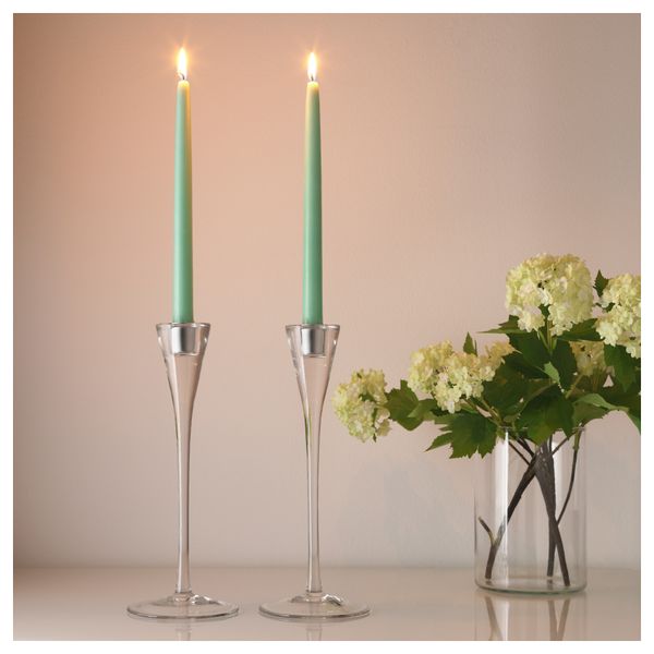 Неароматическая свеча КЛОКХЕТ, светло-зеленый (25 см) - схема-чертеж с размерами