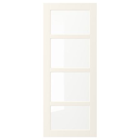 Стеклянная дверь, белый с оттенком 40x100 см IKEA HITTARP ХИТАРП 203.613.74
