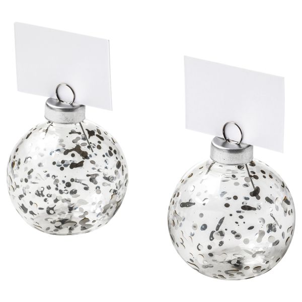 Подставка для именной карточки ВИНТЕР 2016, стекло серебристый - фото 1