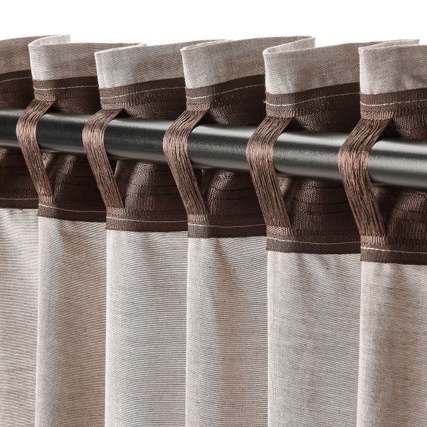 Гардины, 2 шт., светло-коричневый 145x300 см IKEA HANNALILL ХАННАЛИЛЛ 704.984.59 - схема-чертеж с размерами