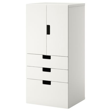 Комбинация для хранения с дверцами, ящиками СТУВА, белый (60x50x128 см)