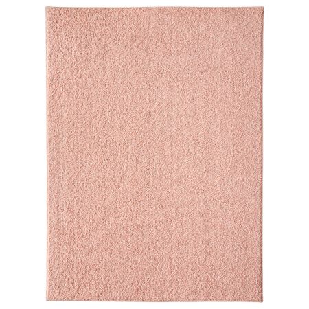 Ковер, длинный ворс АЛЛЕРСЛЕВ, светло-розовый (133x180 см)