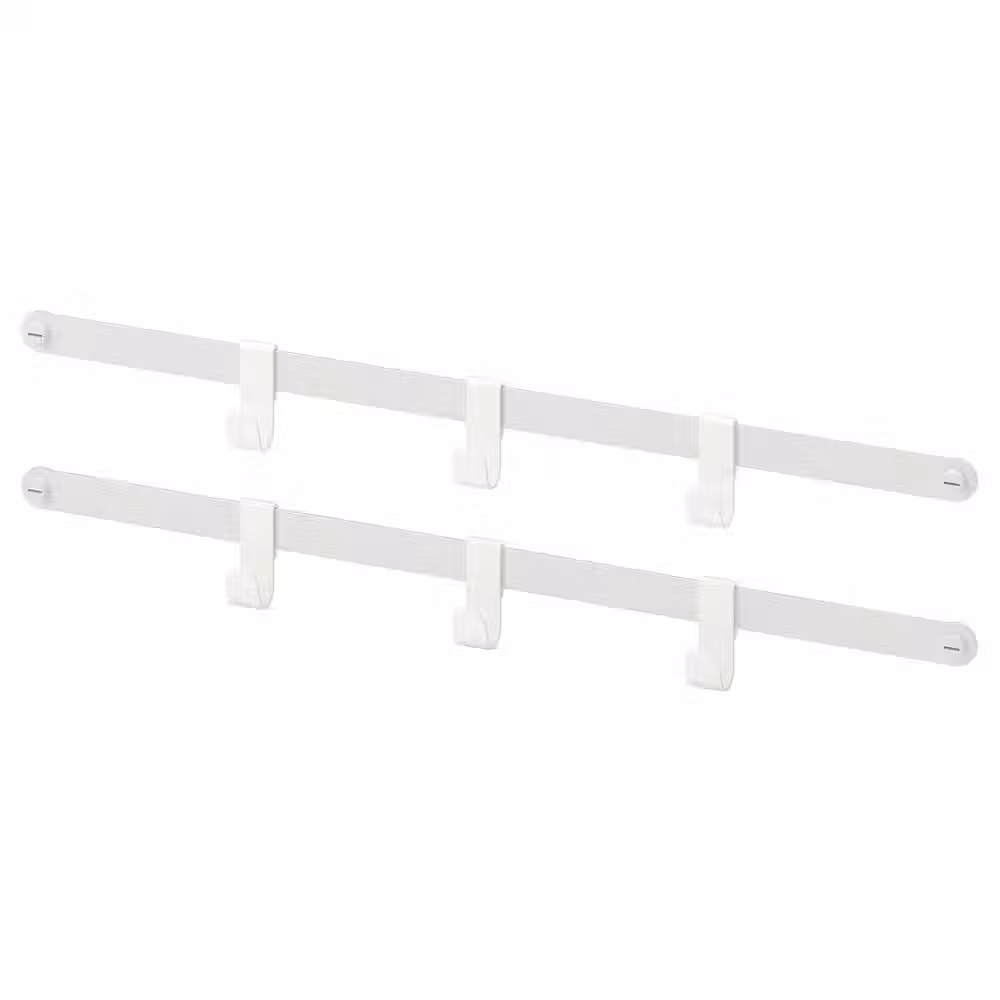 HJÄLPA 2 накладные шины+6 крючков - белый 55 см - схема-чертеж с размерами