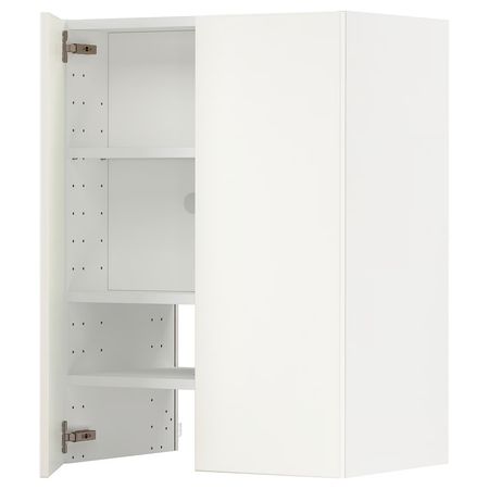 METOD Навесной шкаф д/вытяжки/полка/дверь - белый/Veddinge белый 60x80 см