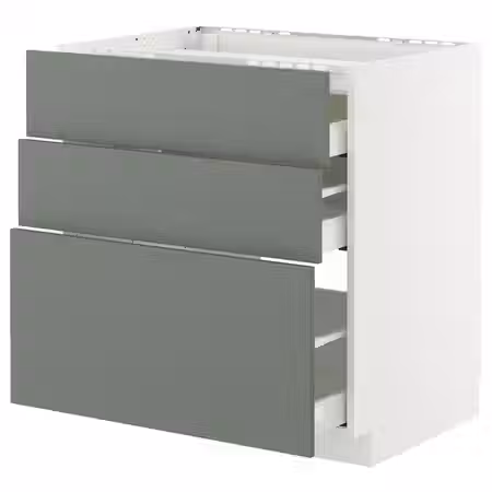 METOD / MAXIMERA Шкаф д/варочной панели/3фасада/3ящ