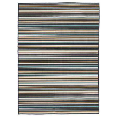 Ковер безворсовый, для дома/улицы КЭРБЭК, разноцветный д/дома/улицы (133x195 см)