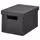 FJÄDERHARV ФЬЕДЕРХАРВ Коробка с крышкой - антрацит 18x25x16 см
