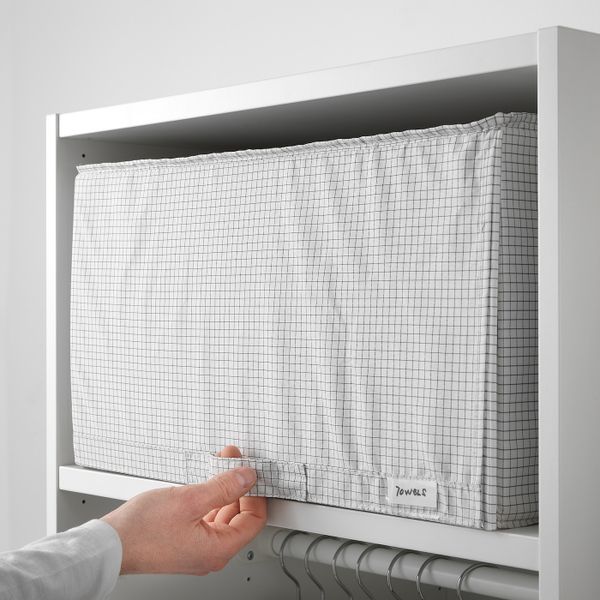 Сумка для хранения, белый, серый 34x51x28 см IKEA STUK СТУК 803.642.75 - фото 4