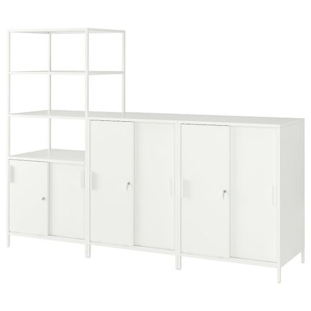 Комбинация шкафов, белый 240x180 см IKEA TROTTEN ТРОТТЕН 794.418.40