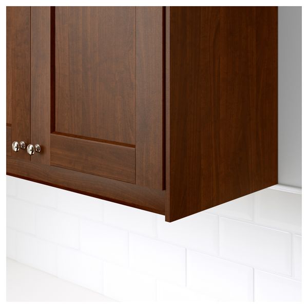 Карниз декоративный профилированный ЭДСЕРУМ, под дерево коричневый (221 см) - фото 3