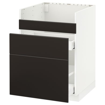 Напольный шкаф для мойки ХАВСЕН, 3 фасада, 2 ящика, 60x60 cm IKEA METOD МЕТОД 092.804.97
