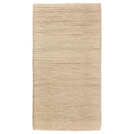 Ковер, ручная работа/белый с оттенком 80x150 см IKEA IBSKER ИБСКЕР 704.357.49