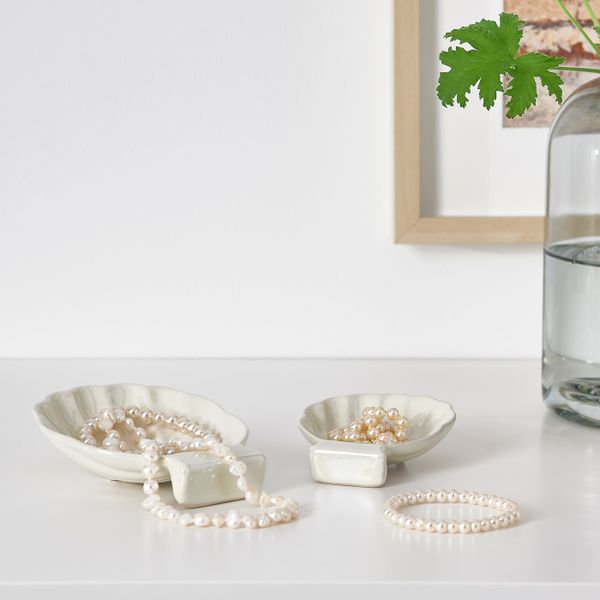 Набор украшений, 2шт, ракушка белый IKEA NYFÅNGAD НЮФОНГАД 904.692.72 - фото 2