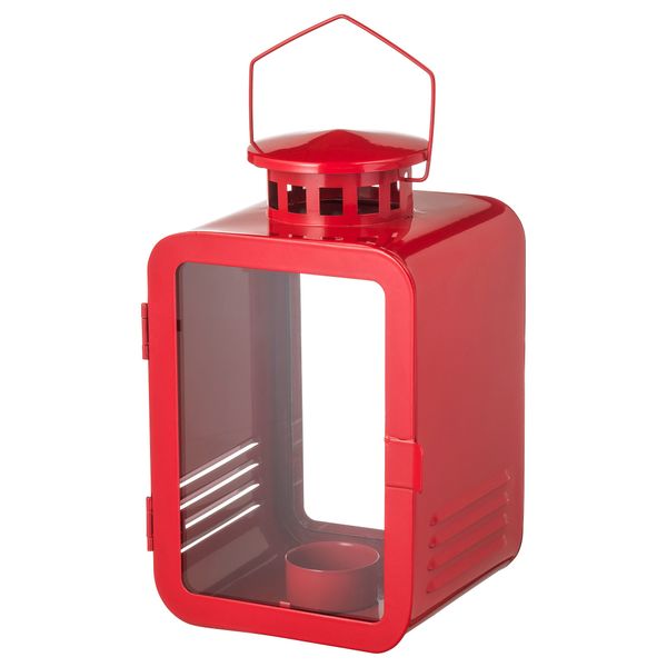 Фонарь для греющей свечи ВИНТЕР 2018, красный (20 см) - фото 1