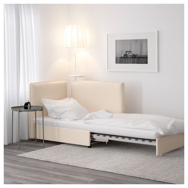 Секция дивана-кровати со спинкой ВАЛЛЕНТУНА, Мурум бежевый - фото 2