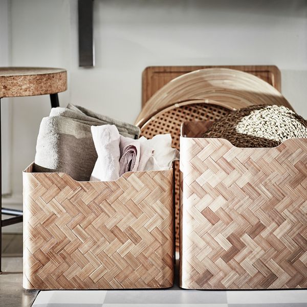 Ящик, 25x32x25 см, бамбук/коричневый IKEA BULLIG 404.745.96 - фото 6