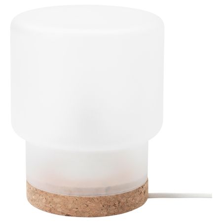 Лампа настольная СИННЕРЛИГ, матовое стекло, пробка (22 см)