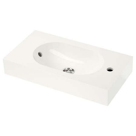 Одинарная раковина, белый, 62x33x10 см IKEA БРОВИКЕН 203.646.88