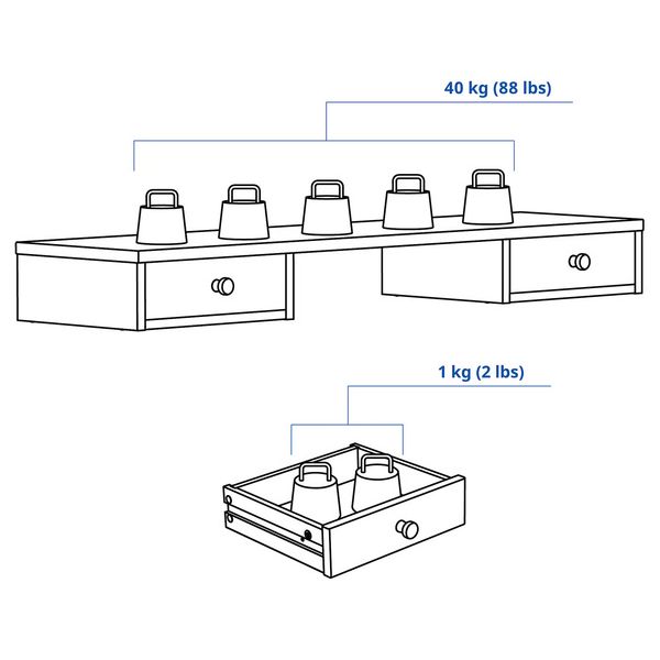 IKEA, дополнительный ракурс - схема-чертеж с размерами