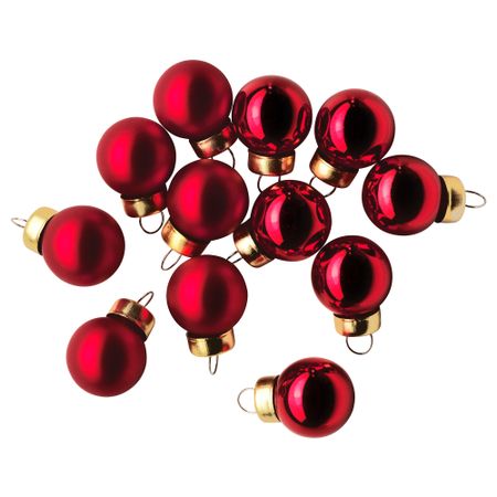 Украшение, шар ВИНТЕР 2015, стекло красный (2 см)