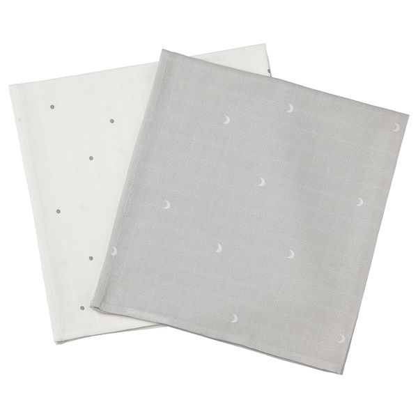 Муслиновый лоскут, точечный, луна, 70x70 см IKEA LEN ЛЕН 904.892.08 - фото 1