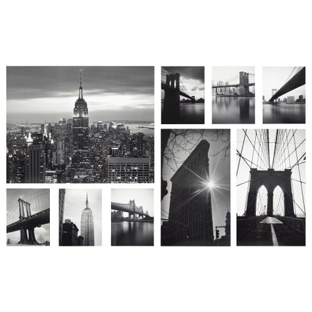 Набор картин, 9 шт. ГРОНБИ, Городские виды (179x112 см)