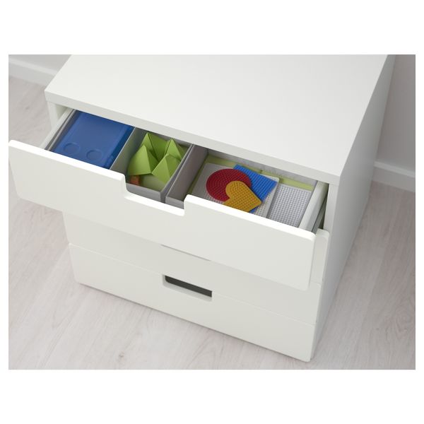 Комбинация для хранения с ящиками СТУВА, белый, белый (60x50x64 см) - фото 3