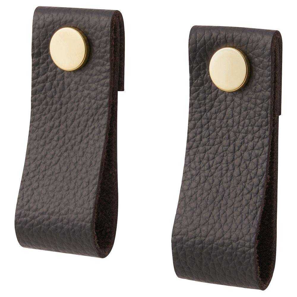 Кожаная ручка, коричневый 70 мм IKEA GALTHULT ГАЛЬХУЛЬТ 005.223.49 - фото 1