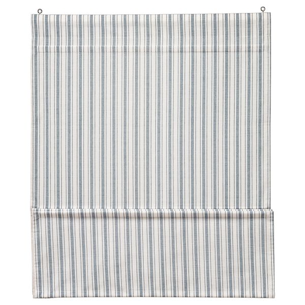 Римская штора, белый, синий 80x160 см IKEA RINGBLOMMA РИНГБЛУММА 404.326.29 - фото 1