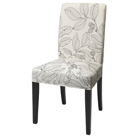 Стул, темно-коричневый/Висланда черный-белый IKEA HENRIKSDAL ХЕНРИКСДАЛЬ 393.371.95