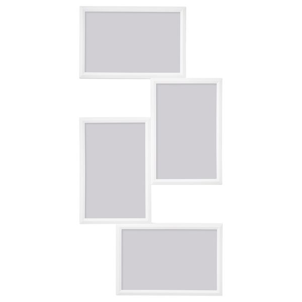 Рама для коллажа на 4 фото, белый, 21x41 см IKEA YLLEVAD ЮЛЛЕВАД 304.252.76 - фото 2