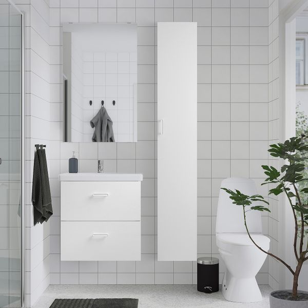 IKEA в интерьере ванной - схема-чертеж с размерами