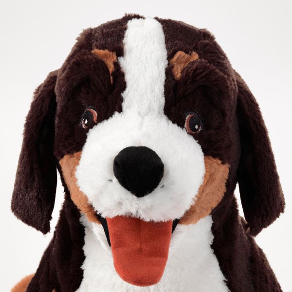 Мягкая игрушка, собака, бернская овчарка, 63 см IKEA ХОППИГ 704.412.17 - схема-чертеж с размерами