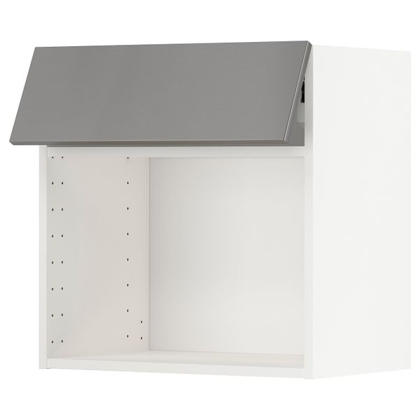 Навесной шкаф для СВЧ-печи, белый, Гревста нержавеющая сталь 60x60 см IKEA МЕТОД 393.186.39 - схема-чертеж с размерами