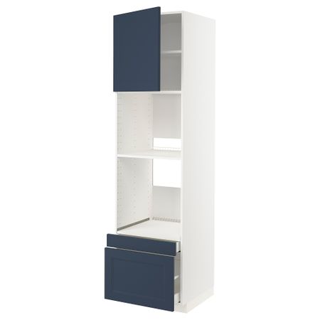 Высокий шкаф для духовки, комбинированный духовка + дверца, 2 ящика IKEA METOD МЕТОД, MAXIMERA МАКСИМЕРА 494.633.72