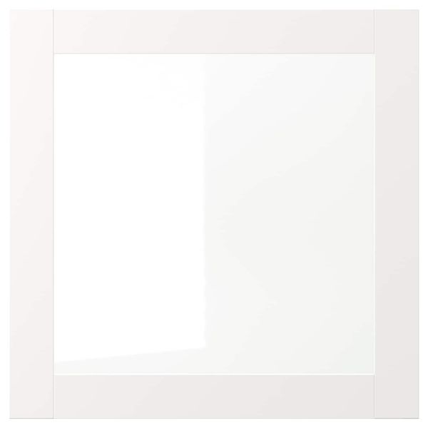 Стеклянная дверь, белый 60x60 см IKEA VÄRD ВЭРД 903.837.92 - схема-чертеж с размерами