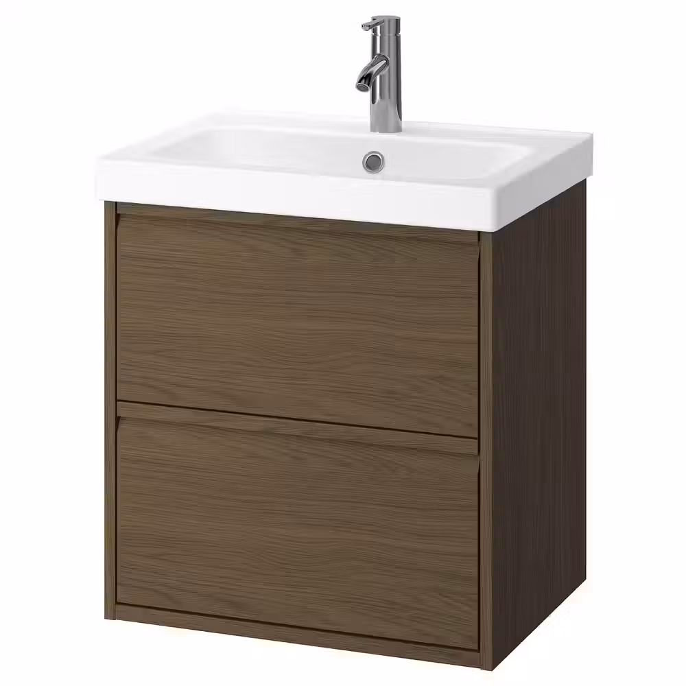 ÄNGSJÖN ЭНГШЁН / ORRSJÖN ОРРШЁН Шкаф с ящиками/раковина/смеситель - фото 1