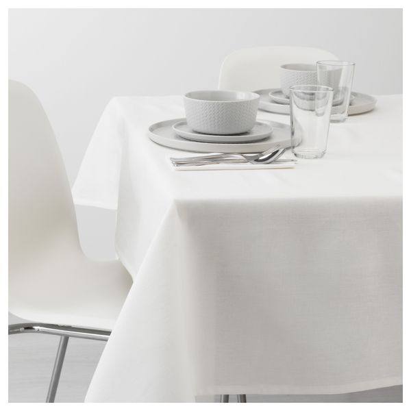 Скатерть ВИНТЕР 2017, белый (145x320 см) - схема-чертеж с размерами