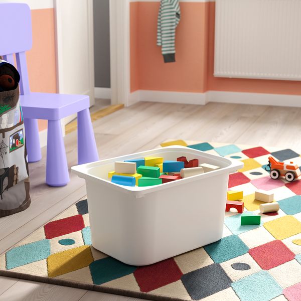 Комбинация с контейнером и лотками, белый, белый, 34x44x56 см IKEA TROFAST ТРУФАСТ 795.732.46 - фото 3
