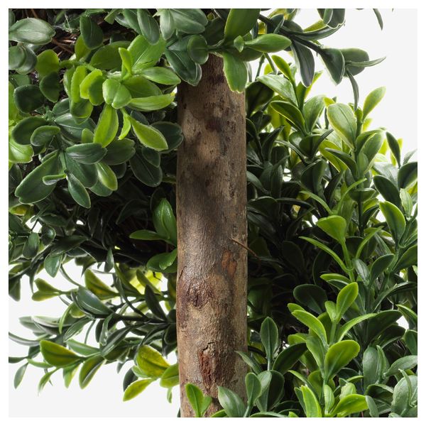 Искусственное растение в горшке ФЕЙКА, д/дома/улицы, самшит витой (17 см) - схема-чертеж с размерами