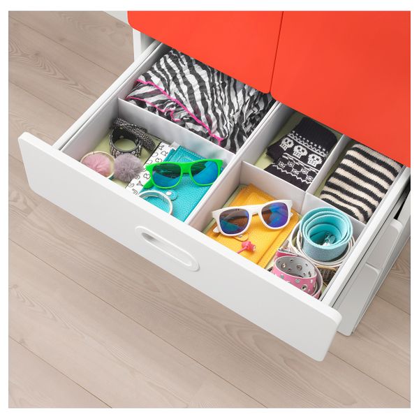 Шкаф платяной, белый, красный 60x50x192 см IKEA STUVA СТУВА / FRITIDS ФРИТИДС 092.530.31 - схема-чертеж с размерами