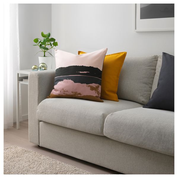 Чехол на подушку, розовый/разноцветный 50x50 см IKEA ЭЛЬДТЁРЕЛ 904.094.95 - фото 3