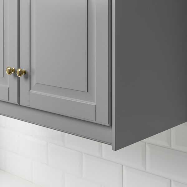 Карниз декоративный профилированный, серый 221 см IKEA BODBYN БУДБИН 203.670.12 - фото 4