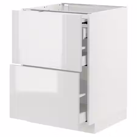 METOD / MAXIMERA Напольный шкаф с выдвиж панелью/3ящ