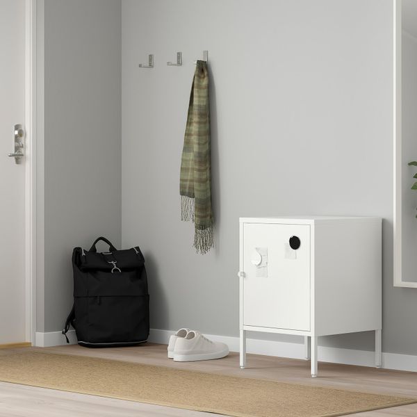 Комбинация для хранения с дверцами, белый 45x47x67 см IKEA HÄLLAN ХЭЛЛАН 492.913.14 - фото 2