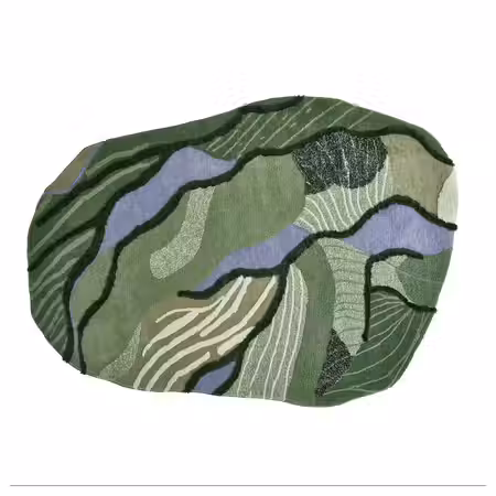 GREJSIMOJS ГРЕЙСИМОЙС Ковер, длинный ворс - зеленый 153x215 см